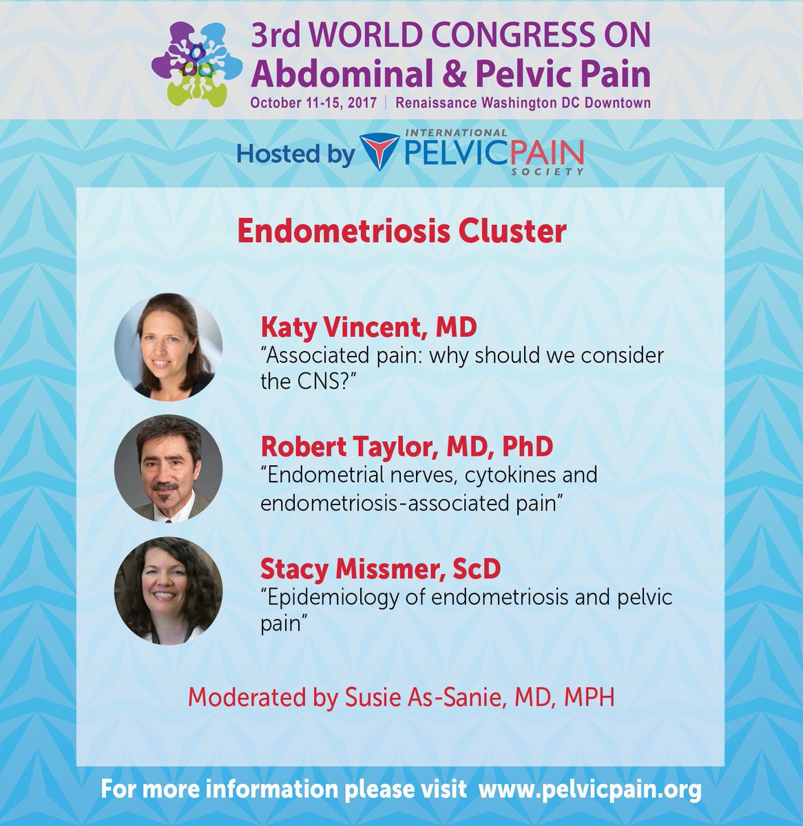 PelvicPainOrg's tweet photo. Is #Endometriosis caused by cytokines, CentralNervousSystem senstivity, or both? Find out at #WCAPP17. More info https://t.co/vYYSzlFm3D https://t.co/pcmNciAMIb