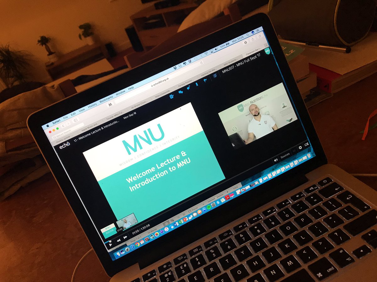 DrJohnSykes's tweet photo. First lecture of #MacNutritionUni @MNUCert .... let's do this 🙌🏻👍🏻 https://t.co/rOkG5mlTfe