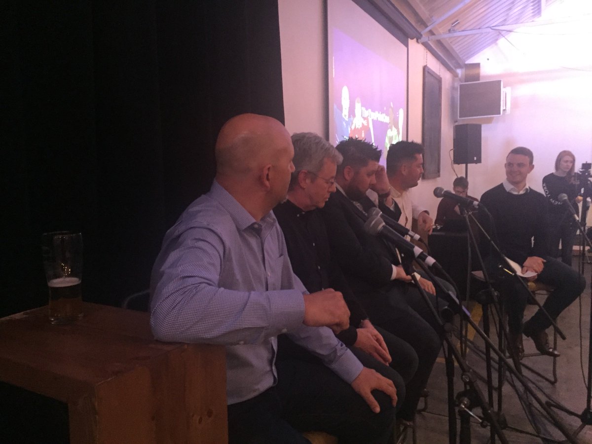 TheTwoPointOne's tweet photo. For those asking, we'll be posting footage of tonight's event on @YouTube. Will also be available in podcast form. #TTPOLive https://t.co/vyFaYhd3oU
