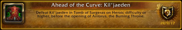 Rasputiiiin's tweet photo. I just earned the [Ahead of the Curve: Kil'jaeden] Achievement! #Warcraft https://t.co/R4cXcOFM2p