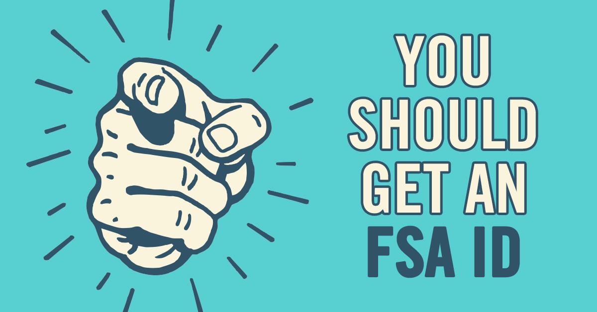FAFSA's tweet photo. FACT: You can't submit the FAFSA online without an FSA ID. Get yours now: https://t.co/UHKORwY7Qb #MondayMotivation https://t.co/Ec8f3FEAFy