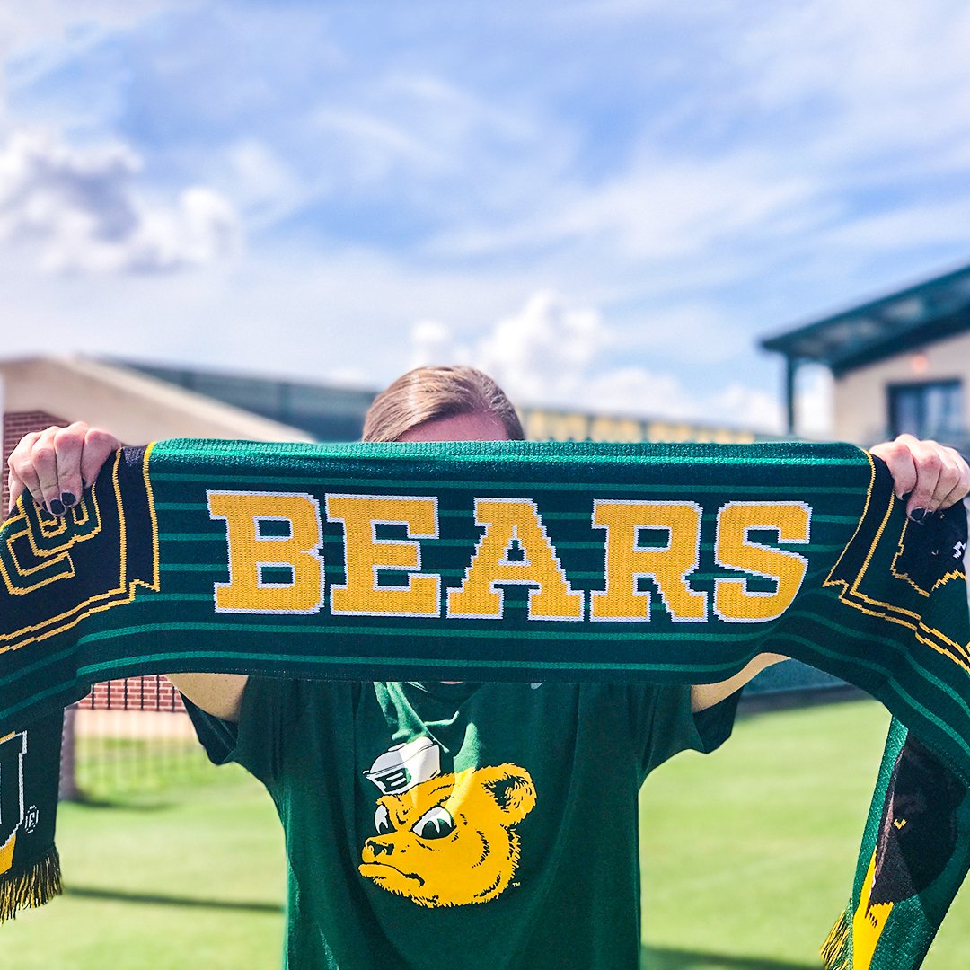 BaylorFutbol's tweet photo. The BIGGEST and BEST 🐻️⚽️ day of the year is coming THIS FRIDAY! It's #ScarfNight at Betty Lou! #SicEm #SicWVU https://t.co/7Ujv7RBhLP