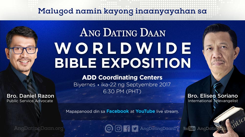 Youtube Live Ang Dating Daan Bible Exposition Youtube Live Ang Dating Daan Bible Exposition