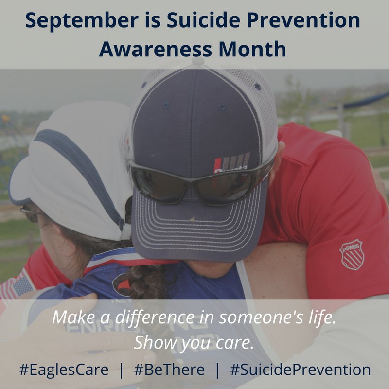 A4: Reaching out with a time, place &amp; activity to connect is huge. Grab coffee, go for a walk, &amp; just listen. #EaglesCare #BeThere4Veterans