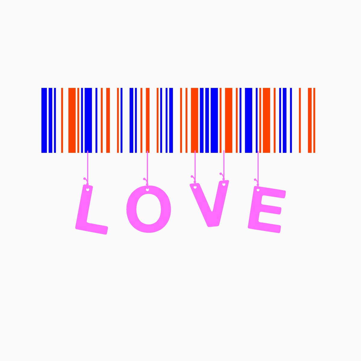 O Xrhsths 三 Sto Twitter バーコードはこんな感じです Loveのやつを名前に変えたり 全体的に色を変えたりすることが出来ます 色は細かく聞かせていただきます バーコード加工 バーコード 依頼待ってます
