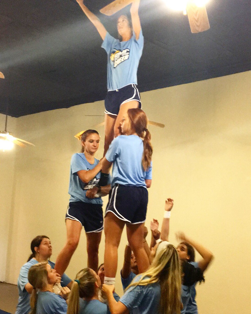 BMCCHEER's tweet photo. Sooooo, this happened today! 💛💙🐏 #bmccheer https://t.co/nBKR9FFWaI