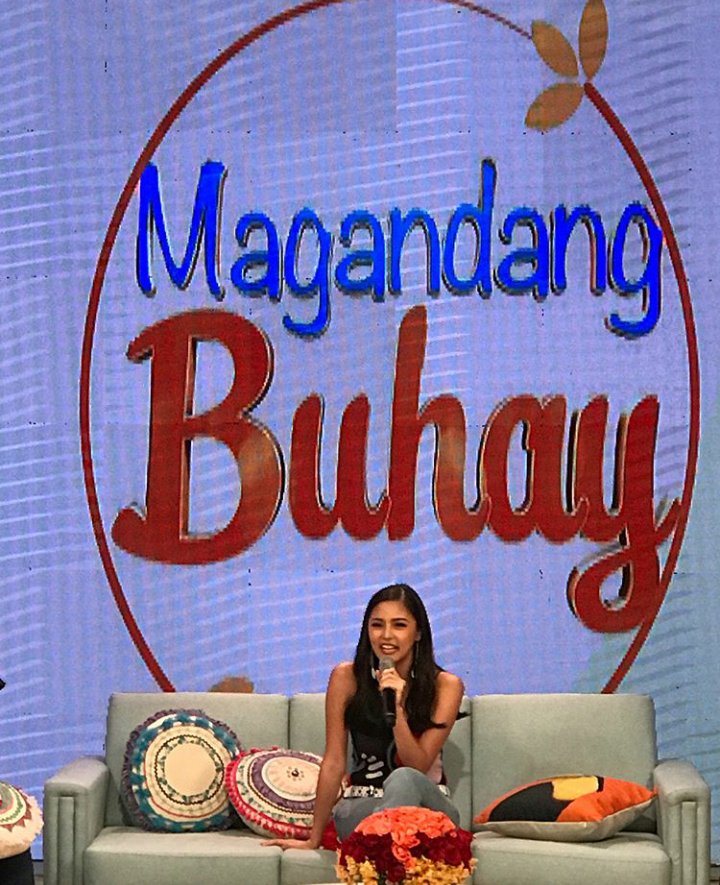 CChinita1's tweet photo. Kim Chiu @guesting on @_MagandangBuhay earlier!! Chinita Princess Touch Of Your Love 9 days to go! #MBKimChiu photos from kimchiu_updates IG https://t.co/jwTm6tJeLp