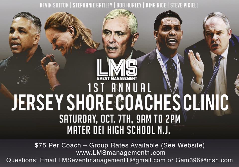 HoopDirt's tweet image. 1st Annual Jersey Shore Coaches Clinic – October 7th, 2017 – Middletown N.J. 
hoopdirt.com/1st-annual-jer…
@EventsLms