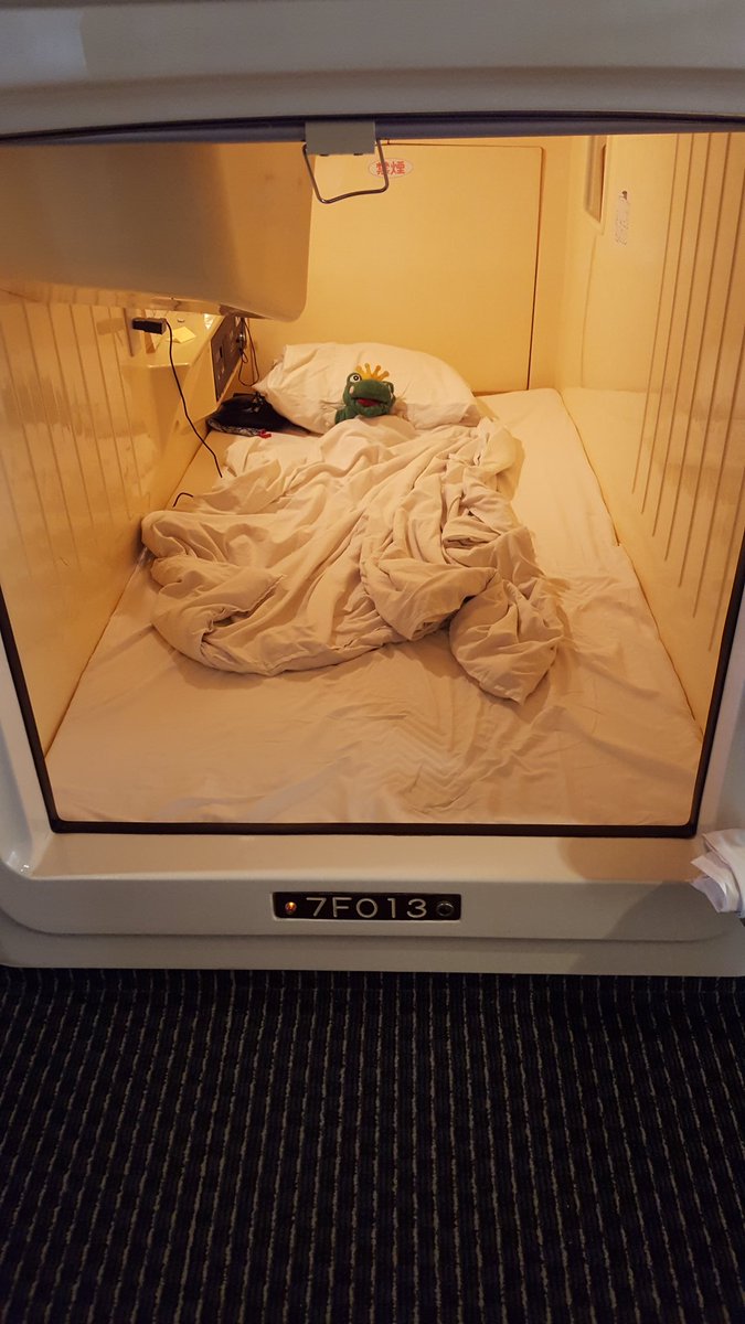 I made it to a #Capsulehotel in #tokyo