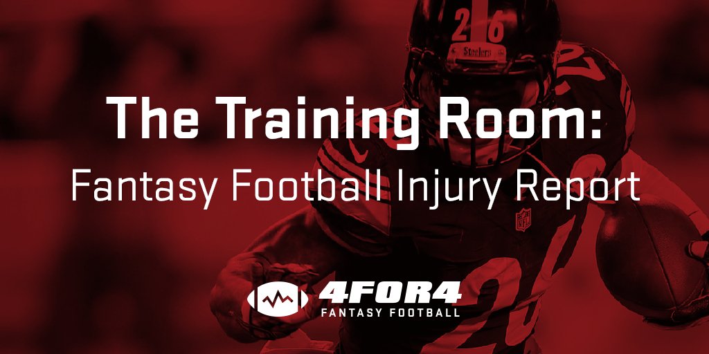 4for4football's tweet image. The Training Room: Week 3 Fantasy Football Injury Report ... 4for4.co/2x7Baqq by @RussPT