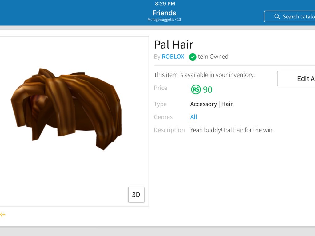Vux On Twitter What A Rip Off - pal hair 90 robux