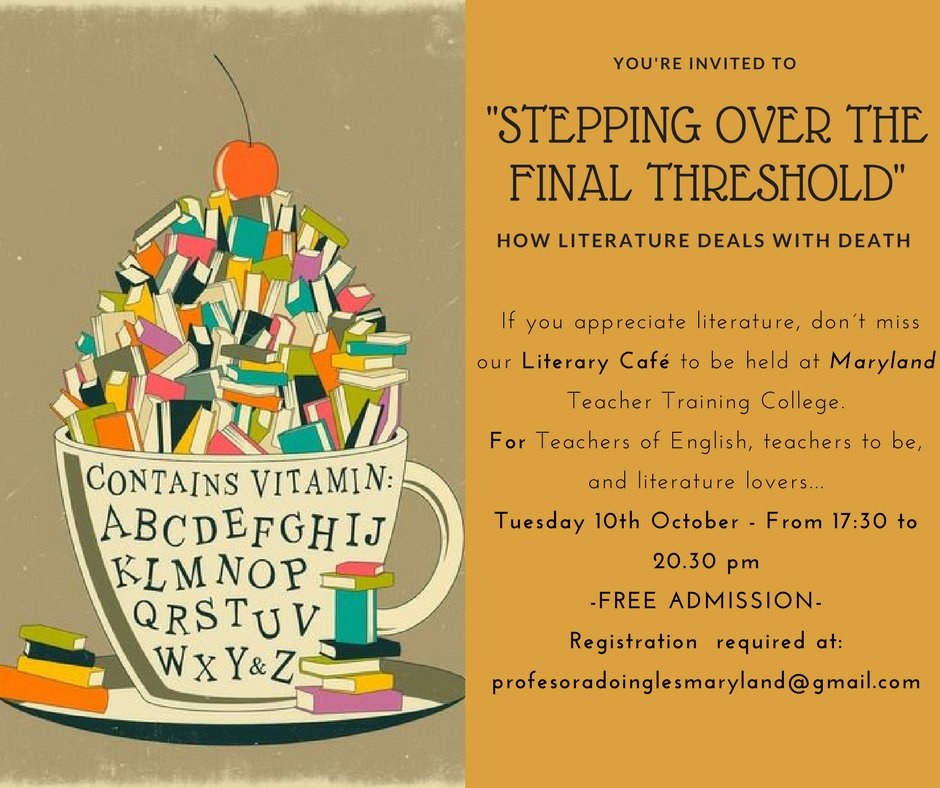Prof_Ingles_Cba's tweet photo. Cafe Literario ¡entrada libre y gratuita!
@MunicipalidadVA @InfoVAllende 
#VillaAllende #Profesorado #CBA https://t.co/ri7IEAYQPm