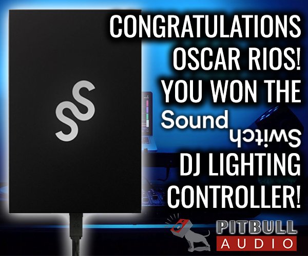 pitbull_audio's tweet image. Congratulations Oscar Rios!  Learn more about the @soundswitch_dj #DJ #LightingController here ow.ly/7DRs30f6kpB #DJs #DJLife #DJLight