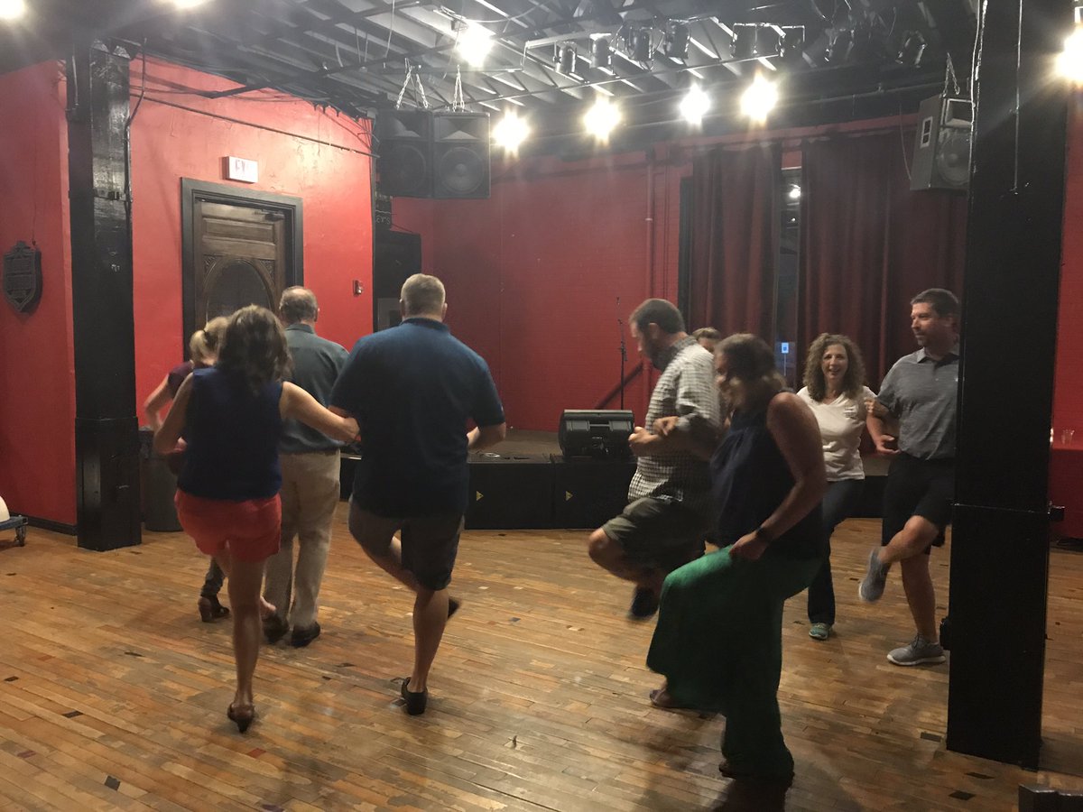 Region 1,10 &amp; 11 doing line dancing at the Gillies! #hfmafpm17