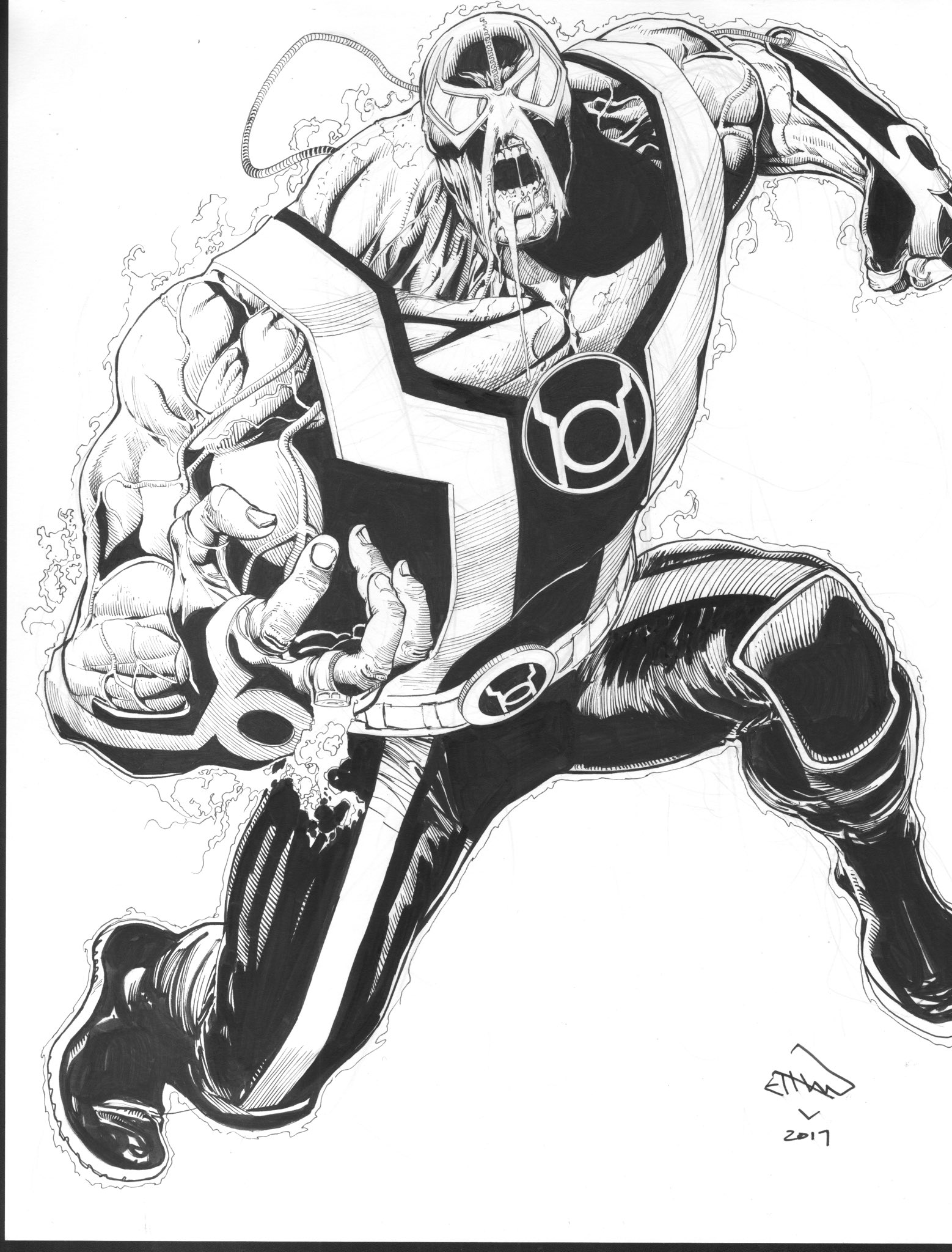 Ethan Van Sciver on Twitter: "I did a #RedLantern #Bane drawing to show