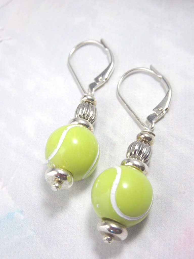 Gwynstone's tweet photo. Tennis earrings - sports earrings - tennis ball earrings - tennis p… https://t.co/pElZ0GvXEv #iloveetsy #OpticYellow https://t.co/U83caUj26N
