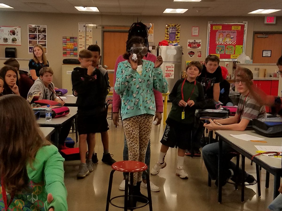 shane_haskell's tweet photo. Last day of Alcohol and Tobacco presentations with the 7th Graders. #cmsflock #makinghealthychoices #fatalvisiongoggles https://t.co/ma4YFxAiCw