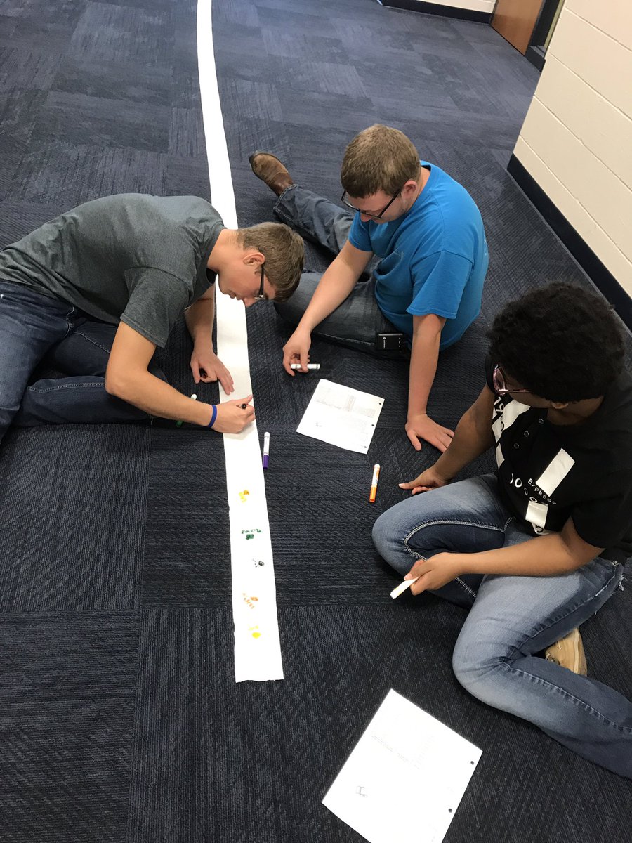 MsVosslerSci's tweet photo. Modeling the solar system with 100 piece of TP #SolarSystemModel #HandsOnScience #broncoblue https://t.co/edNwwX9SBN