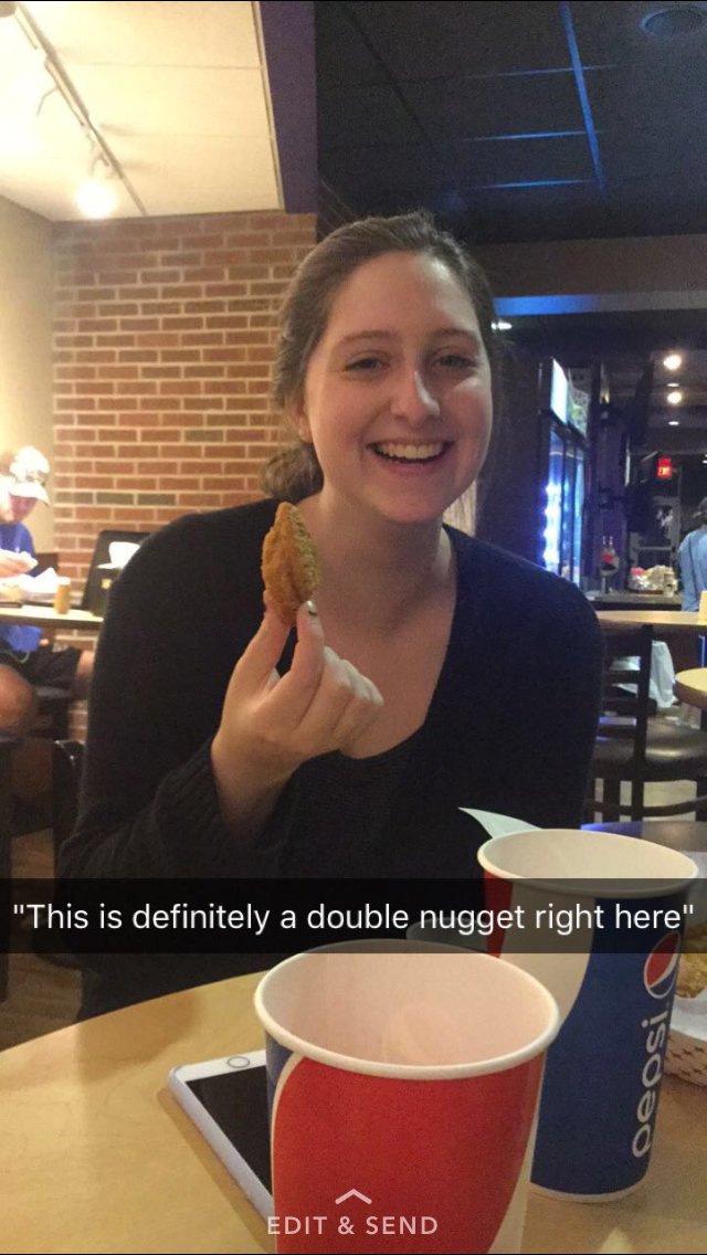 bshervPR262's tweet photo. If you go to One Main Cafe at @Capital_U , you may be lucky and find a double nugget too https://t.co/eWRIzTj5Dj