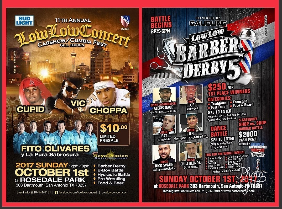 LowLowCarShow's tweet photo. #11thAnnual #LowLowConcert #CarShow
#CumbiaFest #Barberbattle #FallEdition #FitoOlivares
#CUPID
#VIC
#CHOPPA #TheGreatestCarShowOnEarth https://t.co/lvbbhsR6Ig