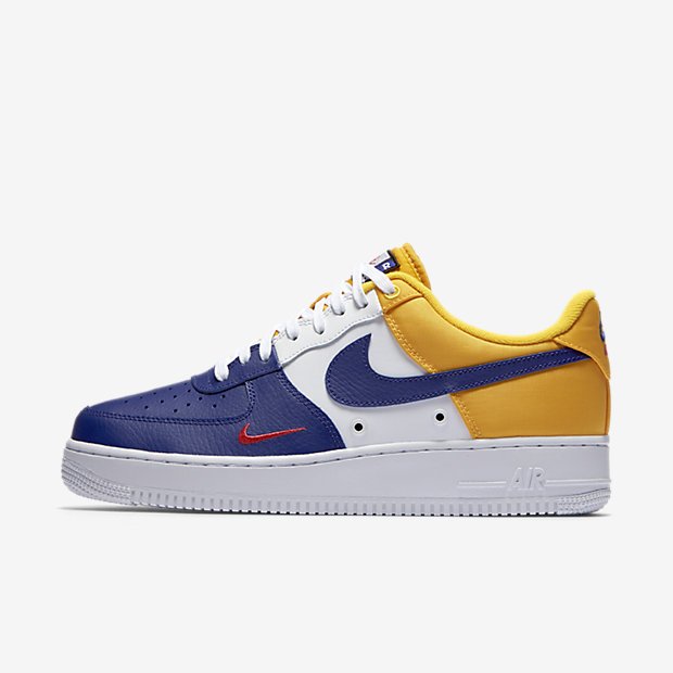 laker color air force ones