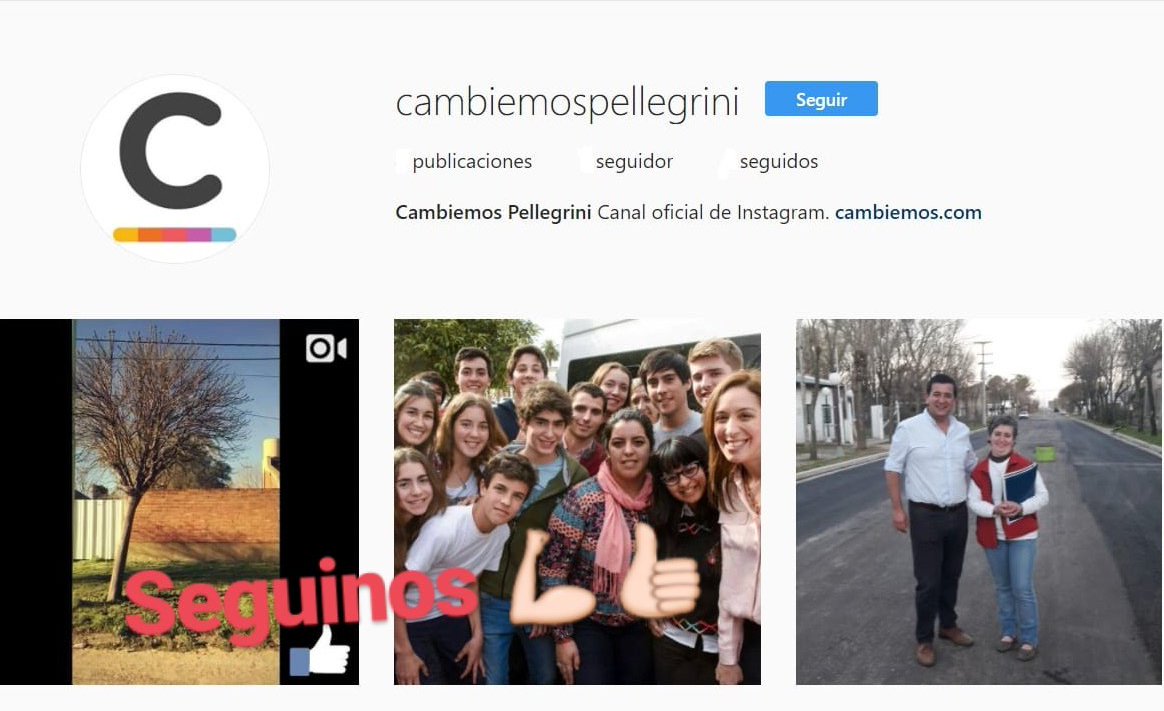 juvradicalpelle's tweet photo. Cambiemos en Instagram..
#CambiemosPellegrini https://t.co/XYqIYWL6Ej