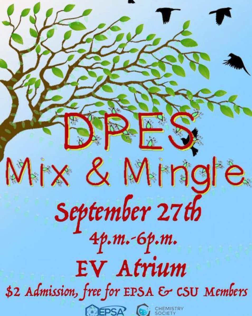 EPSA is having another Mix &amp; Mingle! This is a great opportunity to meet your professors &amp; peers outside of the classroom environment 😊