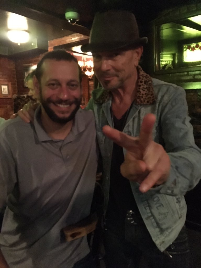 Drinking with Rudolf Schenker and Mickey Dee at the main bar. Wow! Good stories #scorpians