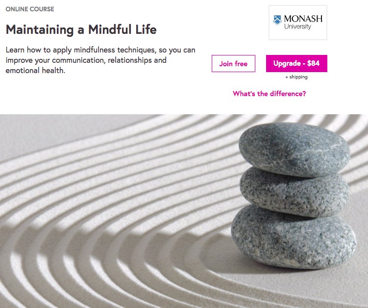 OVPLTProjects's tweet photo. @MonashUni offers 2 x 4k online #Mindfulness courses on @FutureLearn. #FLMindfulness 2 Oct &amp; #FLMindLife 13 Nov https://t.co/VaKtH06N2R https://t.co/8KTEJVjJC5