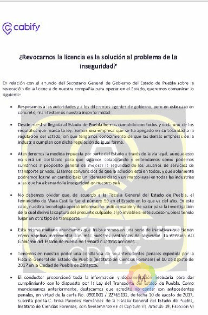 TAXISCDMXRC's tweet photo. Esperamos que les revoquen la licencia a nivel nacional y no solo en un estado https://t.co/GAUK4JSnGH