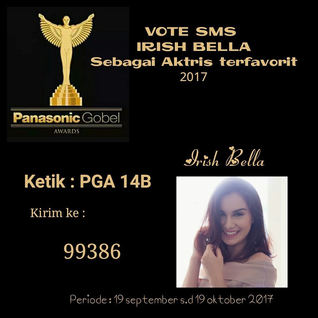 IrishBella Official (@ibelovaofficial) on Twitter photo Lets vote guys <a href="/ibell234/">Irish Bella</a> On <a href="/PGAwards/">PanasonicGobelAwards</a> #irishbellaonPGA2017 #irishbella #PesonaPGA20tahun Lets vote guys <a href="/ibell234/">Irish Bella</a> On <a href="/PGAwards/">PanasonicGobelAwards</a> #irishbellaonPGA2017 #irishbella #PesonaPGA20tahun