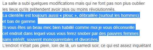 LuDiiiGaGa's tweet image. Passion lire les avis des lieux parisiens #humilité #plouc