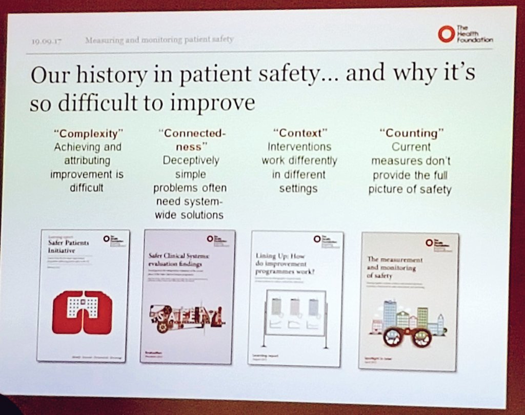LizWatsonQI's tweet photo. John Illingworth - why patient safety is so difficult to improve @Improve_Academy @HealthFdn   #howsafeisourcare https://t.co/lZDaJng3rS
