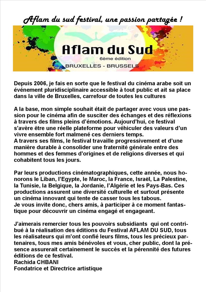 Aflamdusud's tweet photo. AFLAM DU SUD FESTIVAL
UNE PASSION  A PARTAGER! https://t.co/7JEZOFN7g0
