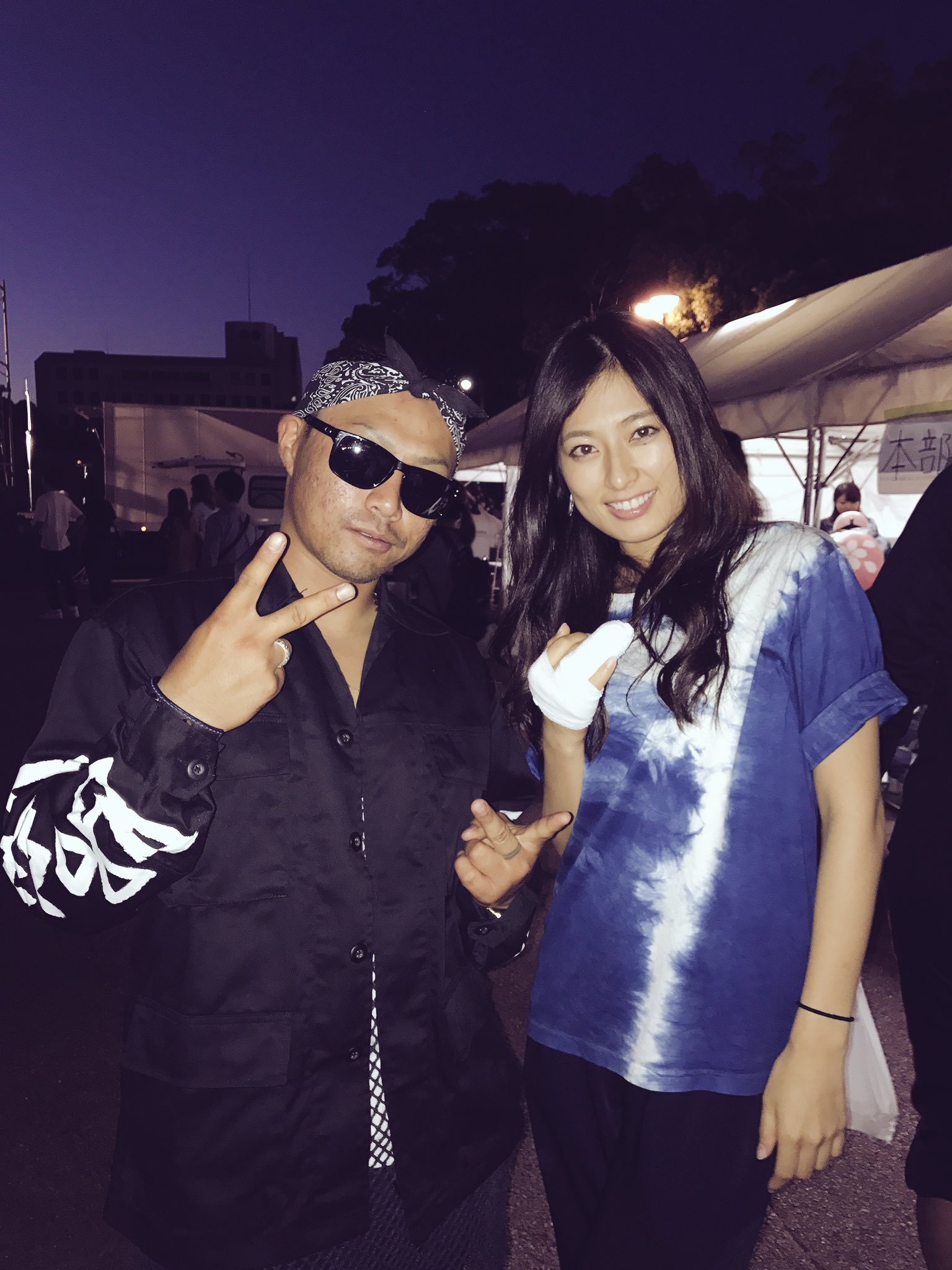 Mad K タレントの佐々木麻衣さんとも やっと写真撮れたー やっぱテレビ出てる人は 生で見ても綺麗ですね 実は地元が結構近い しかも高校は一緒とゆうね ウシジマくん 水都祭