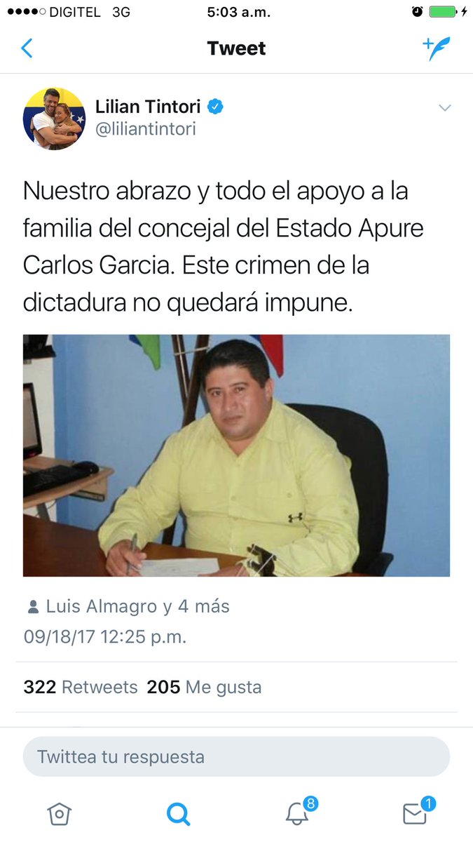 10. Denuncian que lamentable muerte del Concejal García quiera ser utilizada para llenar expediente de "violación de DDHH" en #Venezuela
