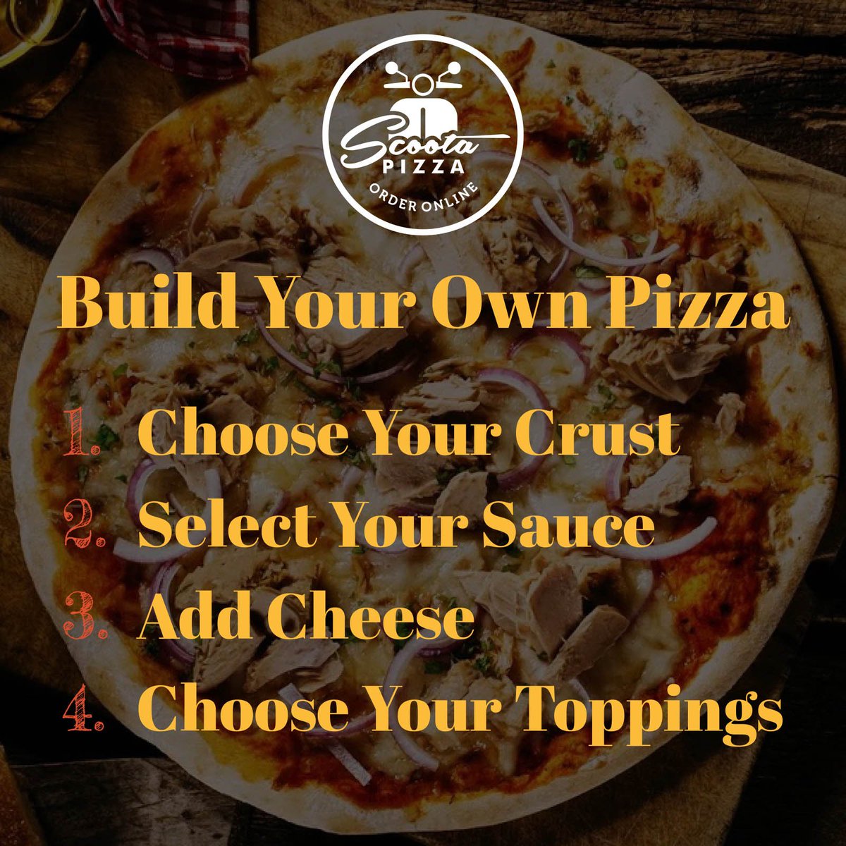 ScootaPizza's tweet photo. Get creative &amp; build your own pizza at Scoota Pizza #scootapizza #pizza #dailypizza #sydney https://t.co/cd3P1jKulF