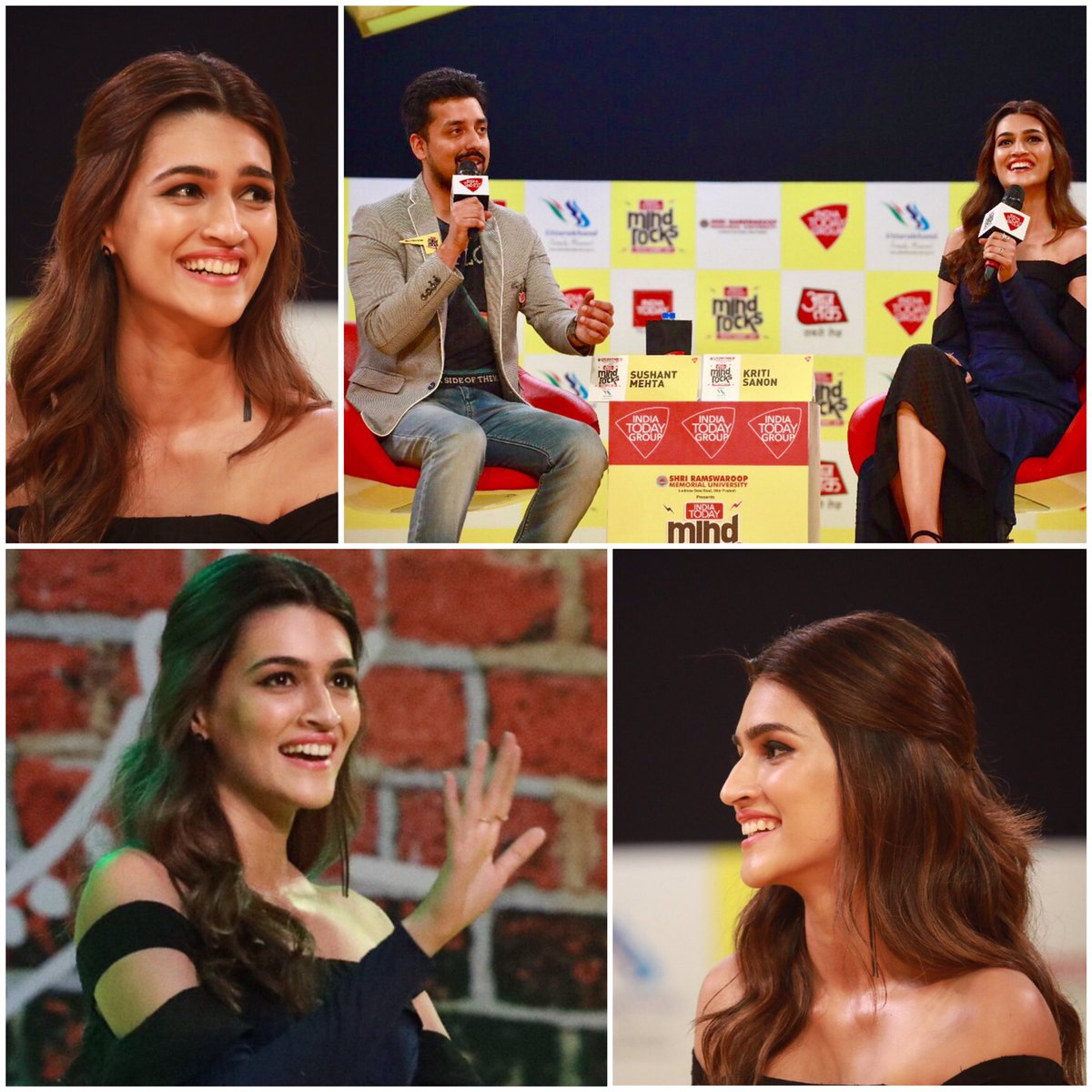kritisanon's tweet photo. It was a pleasure being at #Mindrocks17 Delhi! Super fun chat with @Sushant_IToday & the lovely Dilli audience тЭдя╕ПтЭдя╕П Thank you @IndiaToday https://t.co/VvZrvnIo9f