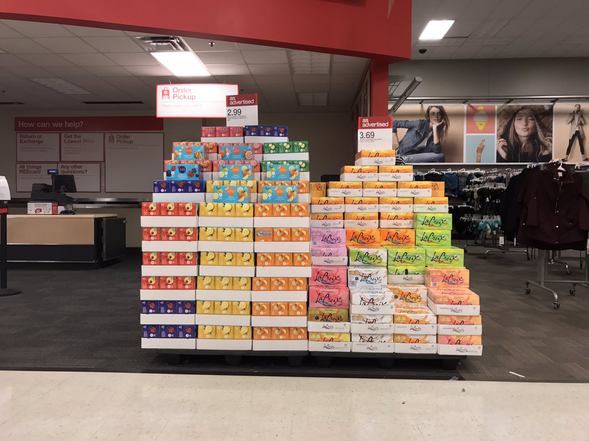 KalebAtTarget's tweet image. Thirsty? Get some. #lacroix #simplybalanced #cartwheelbytarget #thenew1102 #brentwoodbunch #cantsellitfromtheback