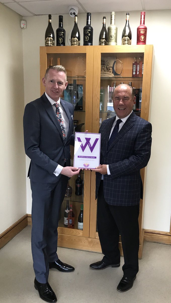 Michael_J_Barry's tweet photo. @Michael_J_Barry @barryandfitz received the first @the_W_mark to be awarded to any business in #Ireland from @michaelrmulcahy @WellnessInstu https://t.co/ZuTzYAEJwX
