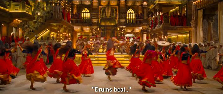 versatilefan's tweet photo. #NagadaSangDhol #Rameela - The colour, the beats of the song, the dance sequence and the emotions on display 👏👏 #SLB https://t.co/HXOeSJhULy
