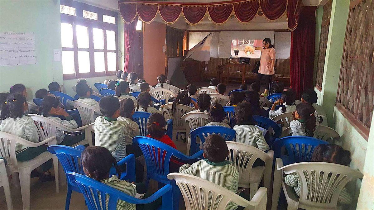PHNepal's tweet photo. "The desire to reach for the stars is ambitious. The desire to reach hearts is wise.” #HumaneEducation #TeachingKindness #ProjectHumaneNepal https://t.co/S1ETuS7XxP