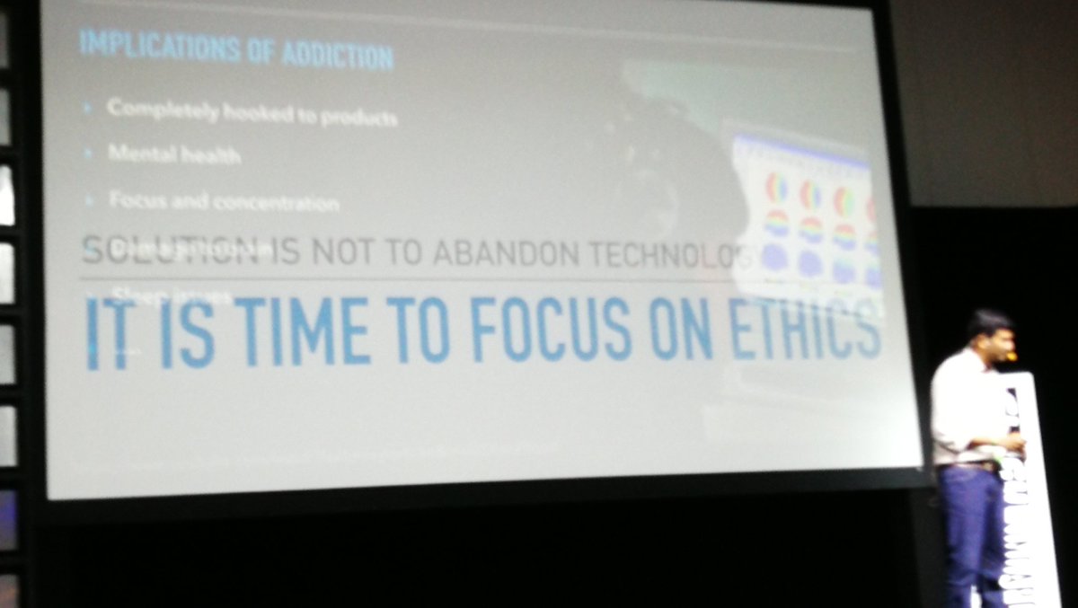 namlaSSalman's tweet photo. Great presentation from @vasukolla  on Ethical UX at #slush17  #SlushSingapore  cc:@jamesphewitt https://t.co/uefcIVmAsF