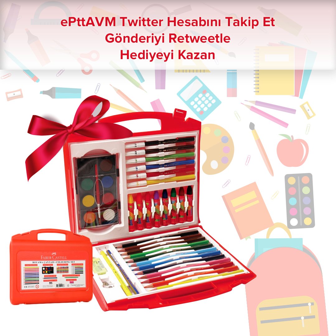 ePttAVM.com'dan öğrencilere HEDİYE! <a href="/epttavm/">PttAVM</a> Twitter sayfasını takip et, gönderiyi retweetle hediyeyi kazan!