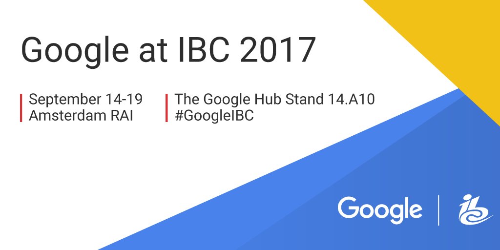 Anvato's tweet photo. The final day of #IBC2017 is here! Stop by the Google stand (14.A10) to learn how the #cloud can optimize #OTT delivery! #GoogleIBC https://t.co/5e3TSu0Ubk