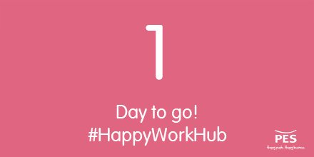 PES_wellbeing's tweet photo. 1 day to go until our #happyworkhub! Few tkts left, get yours here: https://t.co/YwPE9Mo05Q https://t.co/Cdj09f195E