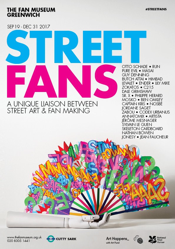 TheFanMuseum's tweet image. Today is the day! #StreetFans opens at 11.00hrs. 29 street artists + 1 fan maker have created the most exceptional range of fans #ArtHappens