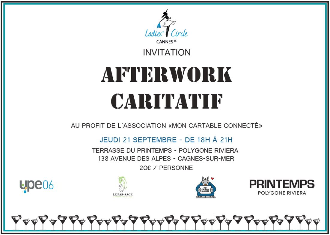 UPE_06's tweet photo. 🔜 J-2 avant l'AFTERWORK CARITATIF du 21 septembre. S vous n'êtes pas encore inscrit(e), c'est le moment !! 🙃
https://t.co/UxmF0J5Ei5 https://t.co/NJpRHwVPAx