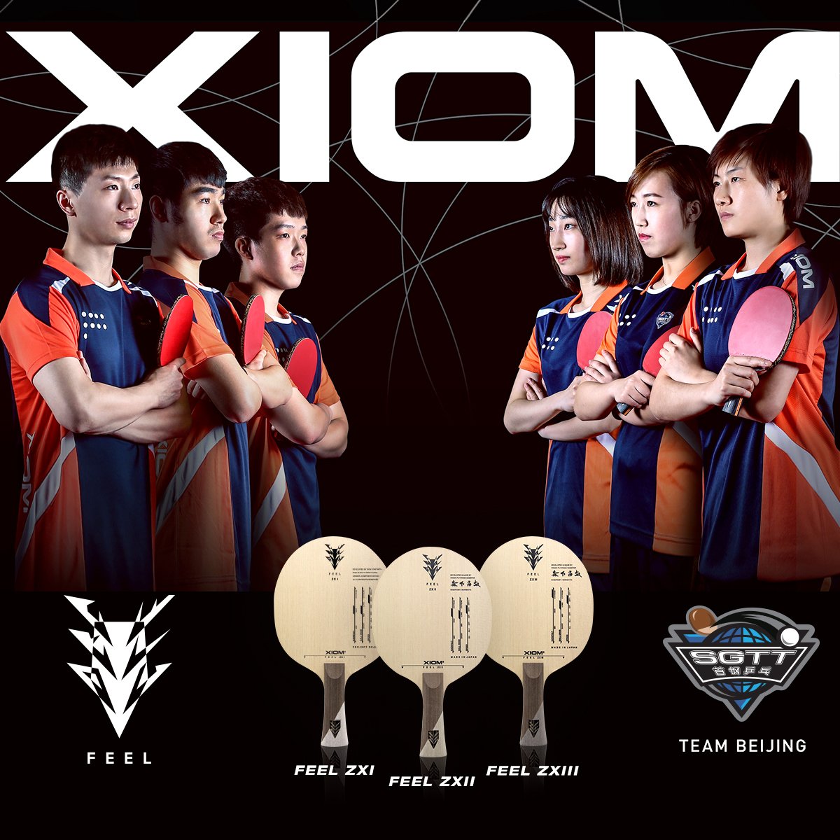 xiomtabletennis's tweet photo. FEEL series let you experience plenty of technique and performance with various line up.
#FEEL #TEAMBEIJING #FEELBLADE #XIOM https://t.co/3RUAspSr5e