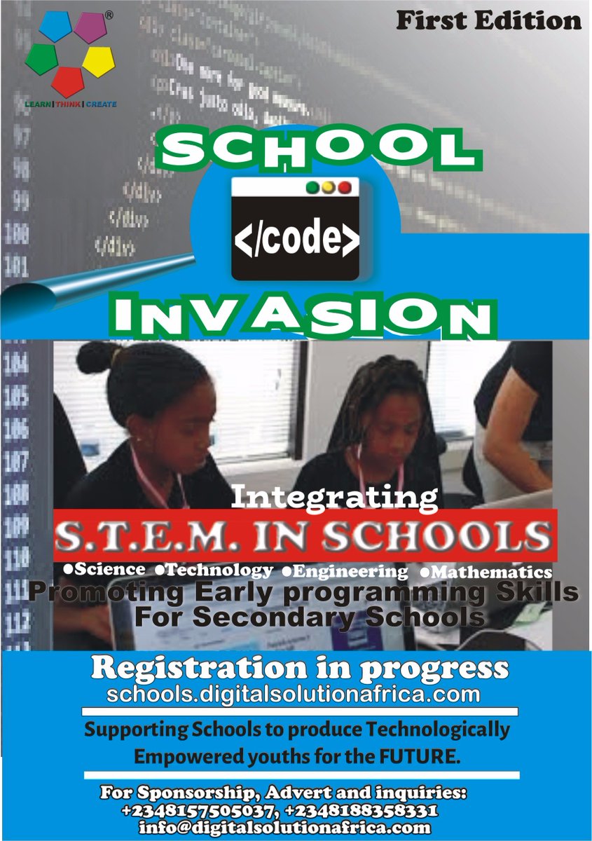 digisolintl's tweet image. #codeinvasion commences in schools inFCT enabling youths n teenagers express their creativity. @schoolcodeNG @OmobolaJohnson @_PhoenixKids